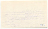 Pete Beathard 3x5 Index Card Autographed Signature Kansas City Chiefs Debut 1964