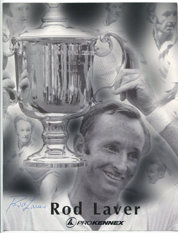 Rod Laver Signed 8.5 x 11 Inch Photo Autographed Tennis Great