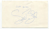 Scott Bailes Andre Thornton Signed 3x5 Index Card Autographed Baseball Cleveland