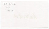 Cal McLish Signed 3x5 Index Card Autographed MLB Baseball Brooklyn Dodgers