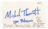 MIchael Therriault Signed 3x5 Index Card Autographed Actor Reign Locke And Key