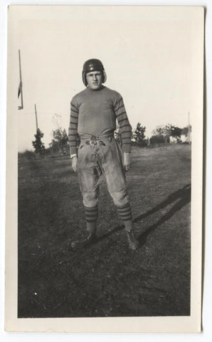 1924 "Lefty" Paul Augustana College Football Type 1 Original Snapshot Photo