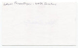 Wayne Terwilliger Signed 3x5 Index Card Autograph Baseball MLB