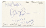 New Meanies - Damon Mitchell Signed 3x5 Index Card Autographed Signature Band