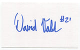 David Volek Signed 3x5 Index Card Autograph Hockey NHL New York Islanders