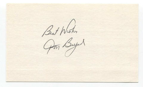 Don Buford Signed 3x5 Index Card Baseball Autographed Signature 