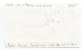 Static in Stereo - Todd Kerns Signed 3x5 Index Card Autographed Slash Band