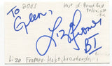 Liza Fromer Signed 3x5 Index Card Autographed Broadcaster TV Host 