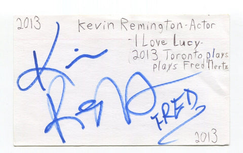Kevin Remington Signed 3x5 Index Card Autographed Actor Legend of Crystania