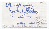 Gareth Williams Signed 3x5 Index Card Autographed Signature Actor Dawsons Creek
