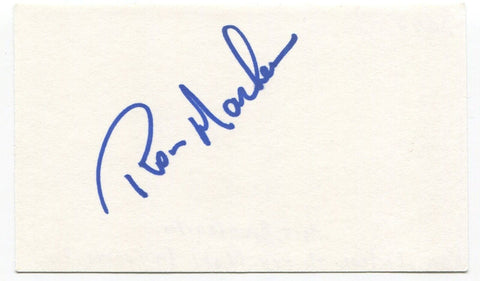 Ron MacLean Signed 3x5 Index Card Autographed Hockey Night Announcer