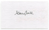 Gary Bell Signed 3x5 Index Card Autographed Baseball MLB Boston Red Sox All Star