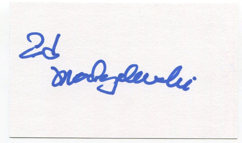 Ed Modzelewski Signed 3x5 Index Card Autographed NFL Football Cleveland Browns