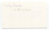 Grady Alderman Signed 3x5 Index Card Autographed NFL Football Minnesota Vikings