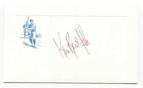 Ken Rudolph Signed Card Autograph MLB Baseball Roger Harris Collection