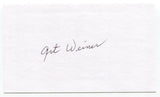 Art Weiner Signed 3x5 Index Card Autograph Football NFL New York Yanks CFHOF