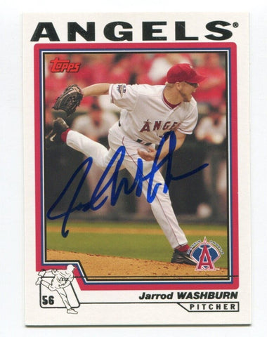 2004 Topps Jarrod Washburn Signed Card Baseball Autographed AUTO #139