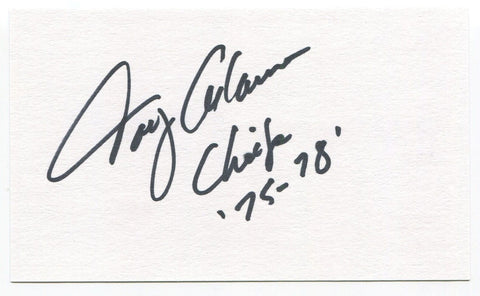 Tony Adams Signed 3x5 Index Card Autograph Signature Kansas City Chiefs 