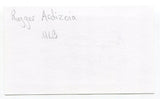 Rugger Ardizoia Signed 3x5 Index Card Autographed Signature New York Yankees 