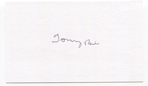 Tommy Reis Signed 3x5 Index Card Autographed MLB Baseball Philadelphia Phillies