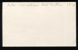 Red Buttons Vintage Signed 3x5 Index Card Autograph Signature From The 1970's