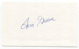 Tom Grieve Signed 3x5 Index Card Autographed MLB Baseball Senators Rangers