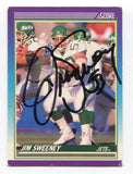 1990 Score Jim Sweeney Signed Card Football Autograph NFL AUTO #198