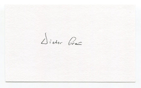 Dieter Grau Signed Index Card Autographed Aerospace Engineer Von Braun WWII