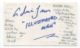 Adrian Truss Signed 3x5 Index Card Autograph Signature Actor Atomic Betty