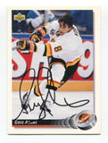 1992 Upper Deck Greg Adams Signed Card Hockey NHL Autograph AUTO #192