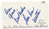 Lisa Ann Walter Signed 3x5 Index Card Autographed Signature Actress