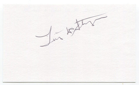 Lou Stringer Signed 3x5 Index Card Autographed Baseball Chicago Cubs