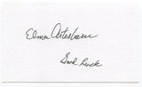 Elmer Arterburn 3x5 Index Card Autographed Signature NFL Chicago Texas Tech