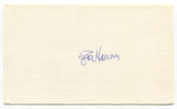 Joe Hoerner Signed 3x5 Index Card Autographed St. Louis Cardinals World Series