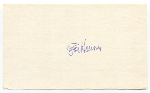 Joe Hoerner Signed 3x5 Index Card Autographed St. Louis Cardinals World Series