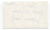 Victoria Foyt Signed 3x5 Index Card Autographed Signature Actress