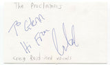 The Proclaimers - Craig Reid Signed 3x5 Index Card Autographed Signature Band