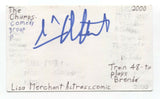 Lisa Merchant Signed 3x5 Index Card Autographed Signature Actress Train 48