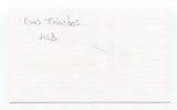 Gus Triandos Signed 3x5 Index Card Autograph Baseball MLB Baltimore Orioles