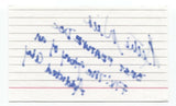 Nettie Wild Signed 3x5 Index Card Autograph Signature Filmmaker Director