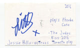 Jessie Hills Signed 3x5 Index Card Autographed Actress EastEnders The Fees