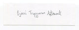 Bjarni Tryggvason Signed Cut Index Card Autographed NASA Astronaut Space