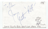 Jamie Gustis Signed 3x5 Index Card Autographed Signature Actor
