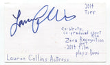 Lauren Collins Signed 3x5 Index Card Autographed Actress Degrassi