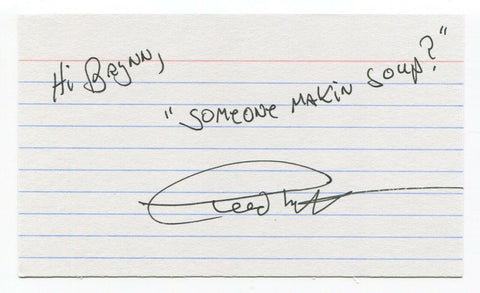 Creed Bratton Signed 3x5 Index Card Autographed Signature Actor The Office