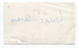 Lewis Jones Signed 3x5 Index Card Autographed Signature Actor