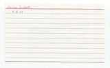 Mahlon Duckett Signed 3x5 Index Card Baseball Autographed Signature