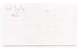 Bud Byerly Signed 3x5 Index Card Autographed MLB Baseball 1944 Cardinals