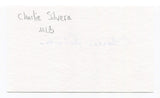 Charlie Silvera Signed 3x5 Index Card Autographed MLB Baseball New York Yankees