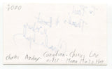 Charles Azulay Signed 3x5 Index Card Autographed Actor Chorus Line Mamma Mia